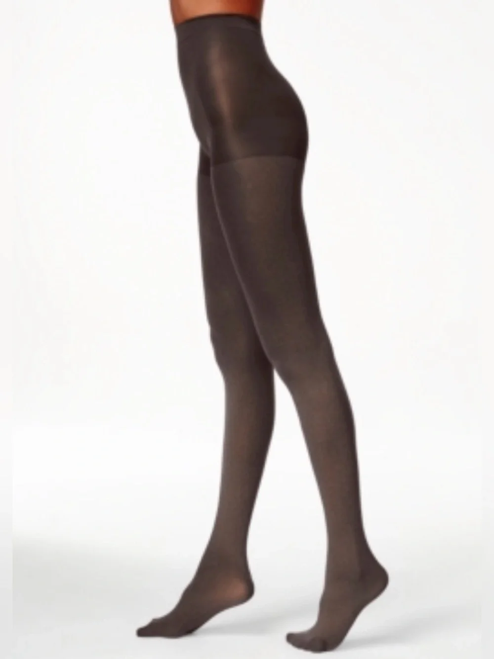 Hue Women's Super Opaque Control Top Tights U6620 - Espresso Solid size 4